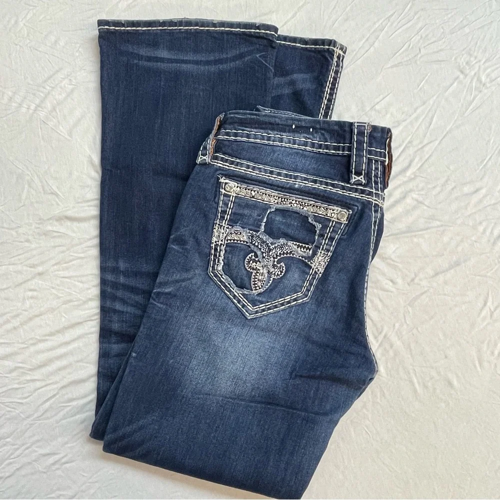 Rock Revival Women's Dark Blue Boot Cut Jeans